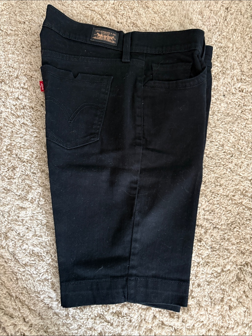 Levi's Black Women's Bermuda Shorts